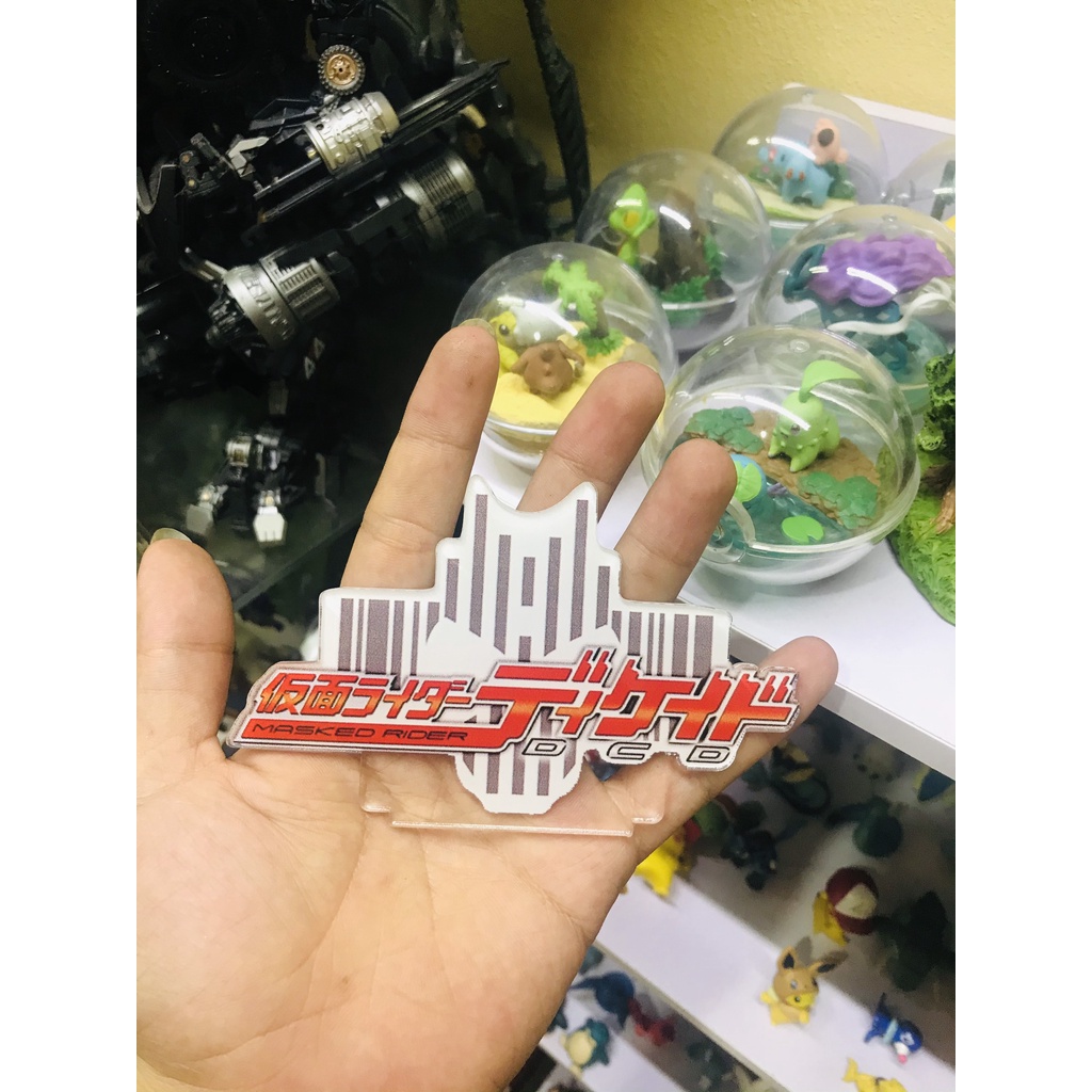 Mô Hình Standee Logo Mica Kamen Rider, Nhiều Mẫu, In Nét, Màu Sắc Đẹp