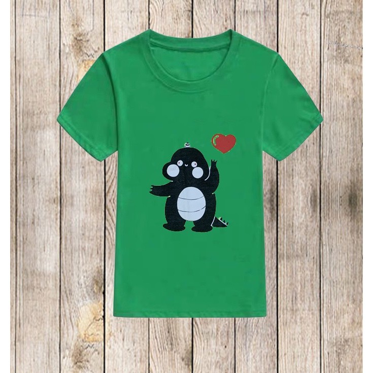Áo Thun Tshirt Nữ Nam Unisex Chất Vải Thun Khủng Long Bắn Tim WAT411