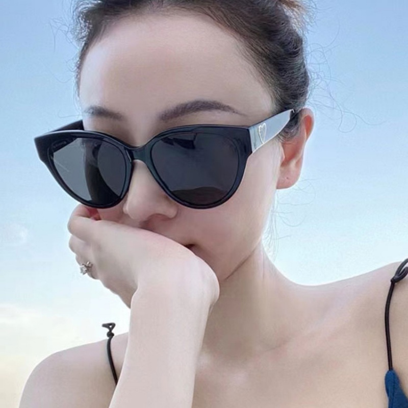 Kính Mát Gọng Vuông Chống Ánh Sáng Xanh Hình Trái Tim Phong Cách Phương Tây Thời Trang