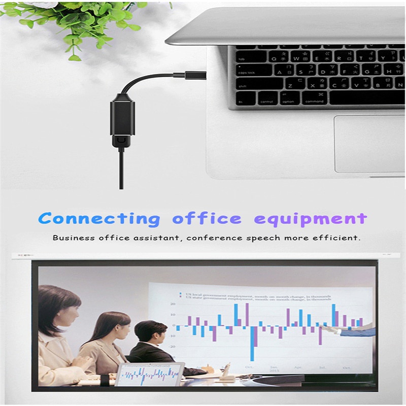 Dây cáp chuyển đổi USB sang HDMI 4k 60hz thunderbolt 3 type c hdmi 2.0 3.0 tiện dụng