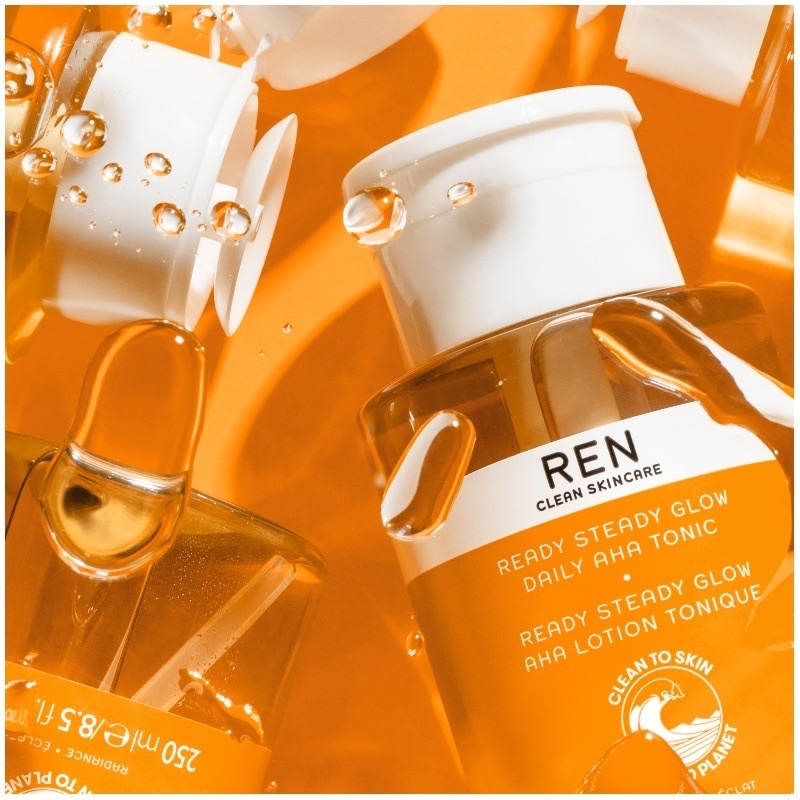 Toner tẩy tế bào chết REN Ready Steady Glow Daily AHA Tonic