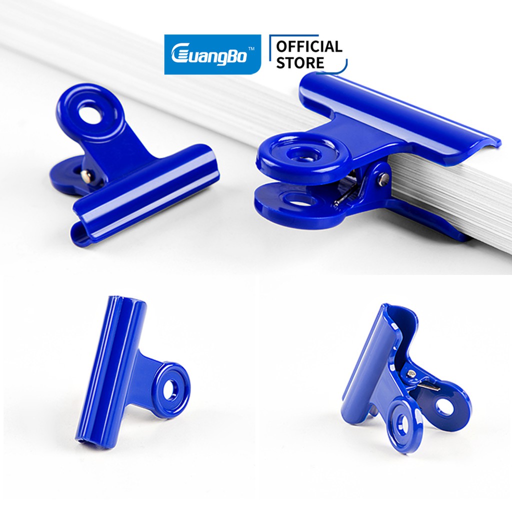 Kẹp tài liệu nhựa vỉ 6 cái 51mm GuangBo WPJ5207 Fizz