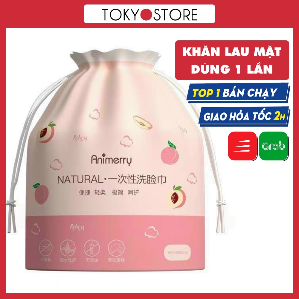 Khăn Lau Mặt Dùng 1 Lần Animerry Tokyostore Êm Ái Mềm Mại Tốt Cho Da Mặt