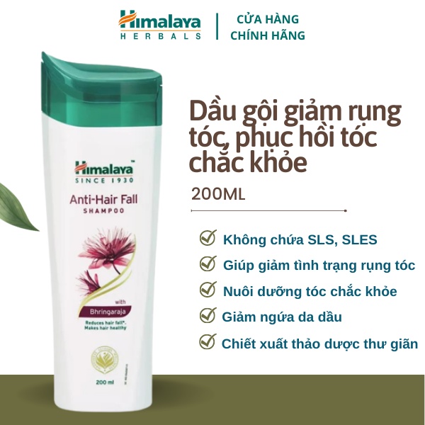 [HSD: 29/2/2024] Dầu gội ngăn ngừa gàu và giảm rụng tóc Himalaya Anti Hair Fall Shampoo 200ml