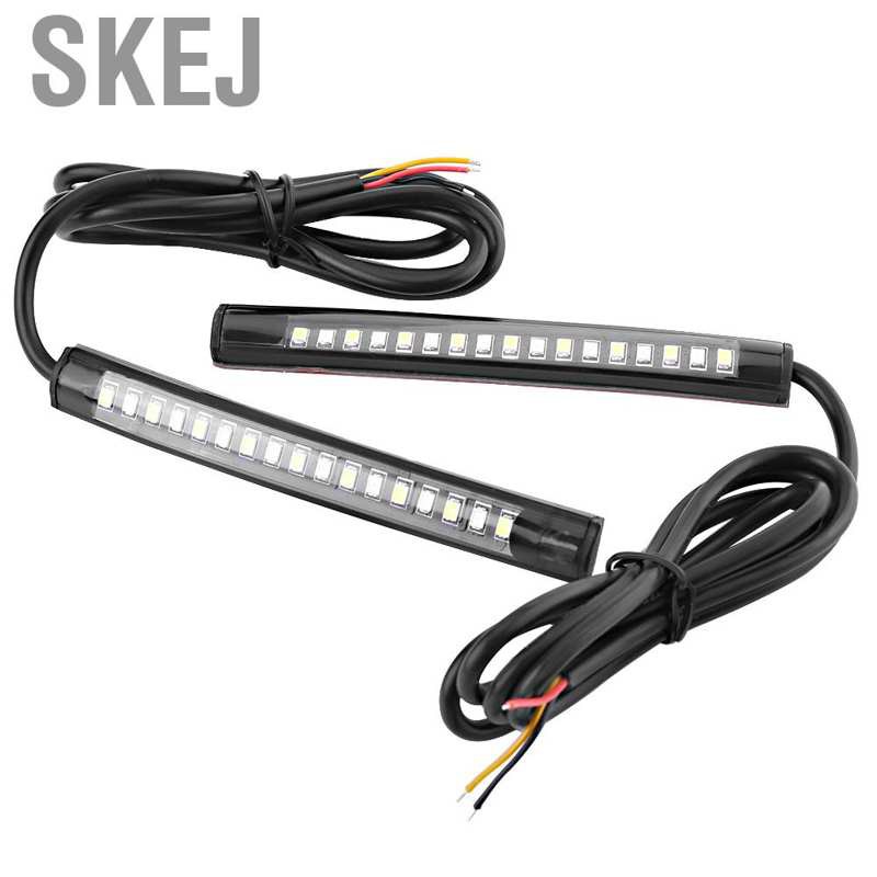 Set 2 Dải Đèn Led 17 Bóng Ánh Sáng Trắng / Vàng Đa Năng Dành Cho Ô Tô / Mô Tô