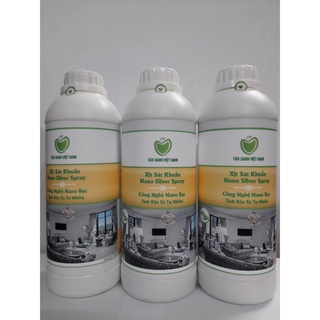 Xịt sát khuẩn không gian nano bạc dùng cho máy khuếch tán, khử mùi ô tô - NANO SILVER SPRAY - Nano bạc Táo xanh Việt Nam