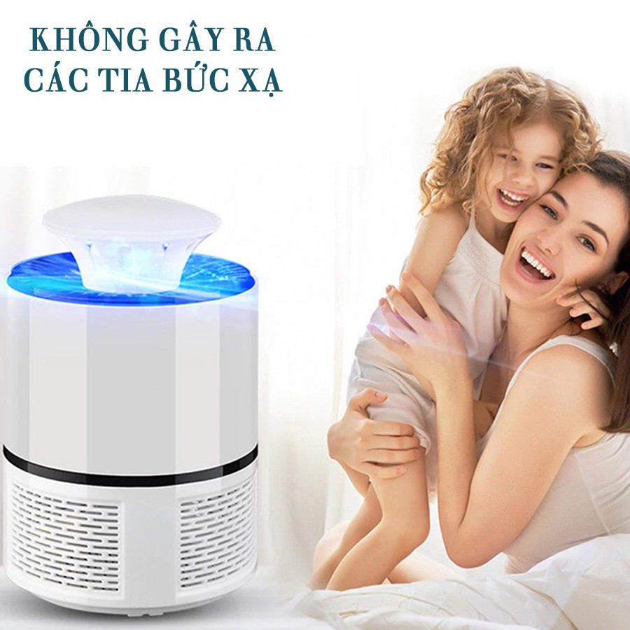 [GIÁ TỐT]Đèn bắt muỗi thông minh Kachi MK152 - Màu trắng, quạt hút muỗi, đèn LED tiện lợi