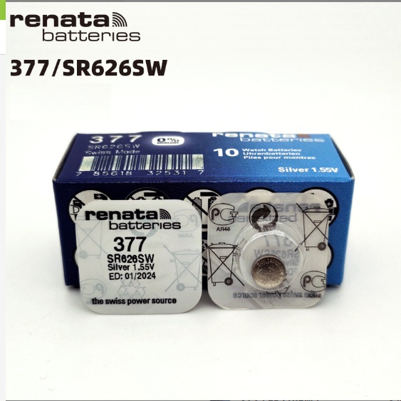 Pin Đồng Hồ Renata 377 - SR626SW - Vỉ 1 Viên