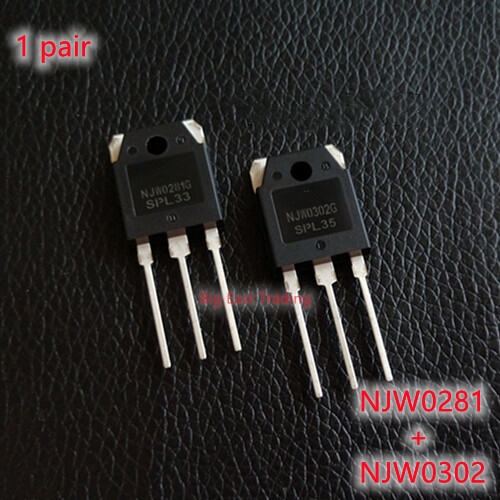 NJW0302G Original NJW0281G + 1 CÁI 1 1 CÁI NJW0281 NJW0302 ống khuếch đại âm thanh công suất cao, đả