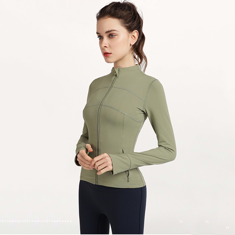 Lululemon      Áo Khoác Tập Yoga Khóa Kéo 3 Màu Sắc Yc065