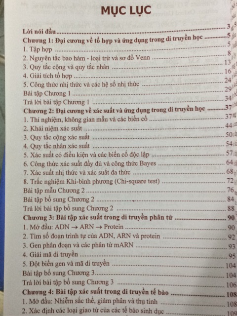 Sách - Ứng dụng Tổ hợp và Xác suất trong giải bài tập di truyền