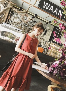 ĐẦM DÁNG XÒE CHUN EO ĐUÔI CÁ NƠ CỔ