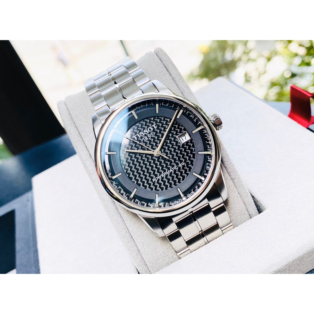 Đồng hồ nam chính hãng Tissot Luxury Powermatic 80 Black T086.407.11.201.02