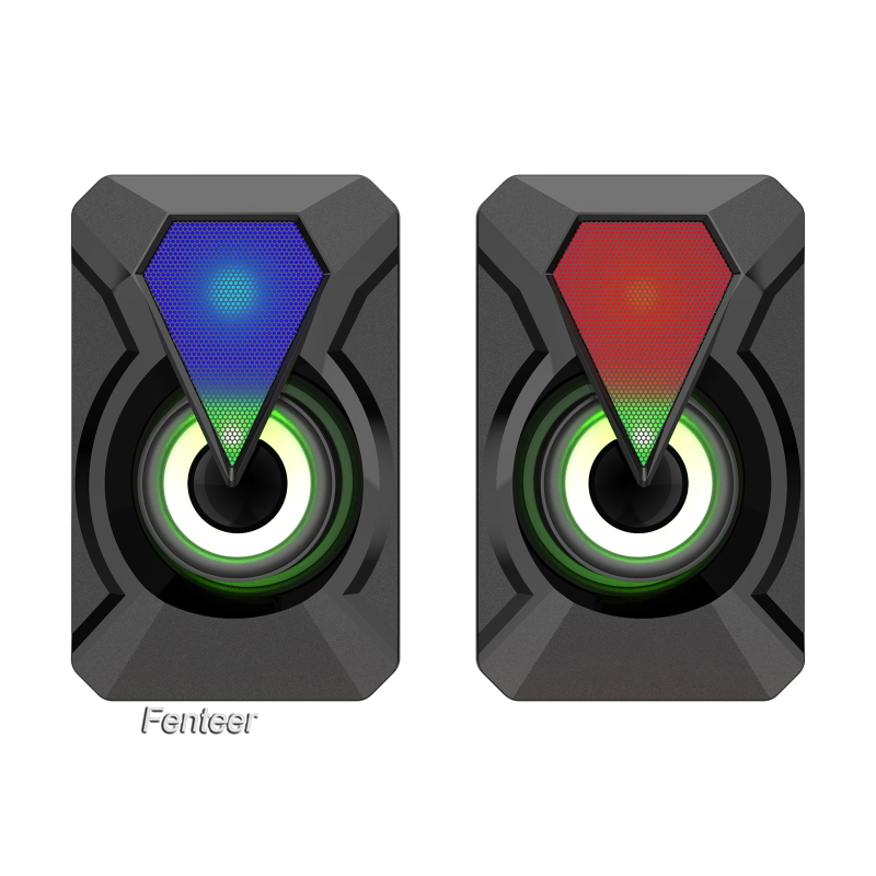 Loa Chơi Game 3wx2 Có Đèn Led Nhiều Màu Cổng 3.5mm Aux Cho Pc | BigBuy360 - bigbuy360.vn