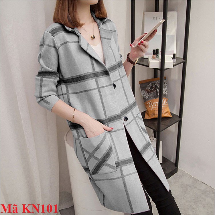 Áo khoác cardigan lót nỉ mỏng KN101