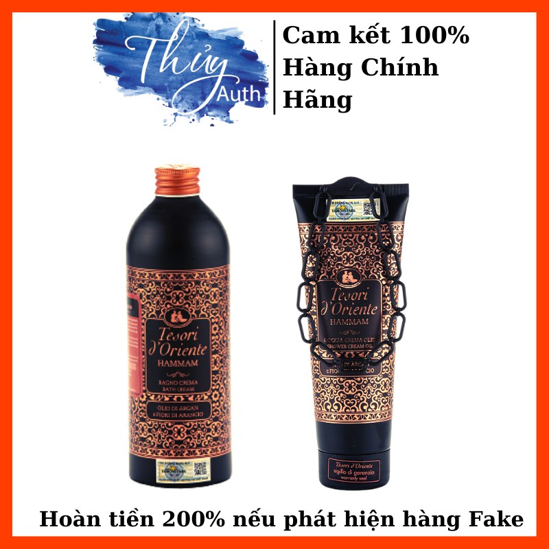 [ HÀNG CHINH HÃNG ] Sữa Tắm Nước Hoa Ý Tesori d'Oriente Tinh Dầu Argan 500ml