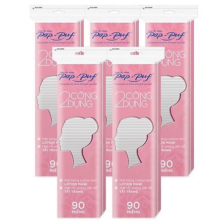 Bông Tẩy Trang Pop-puf 2 công dụng bao zipper ( CHÍNH HÃNG 100%)