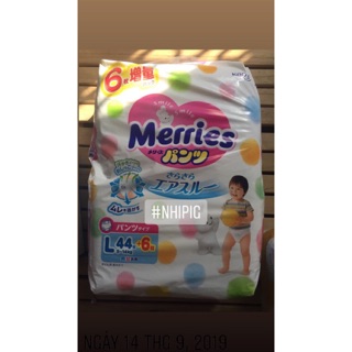 [Cộng miếng] Bỉm Merries nội địa Nhật cộng miếng quần/dán NB96/S88/M68/L50/XL44/XXL26