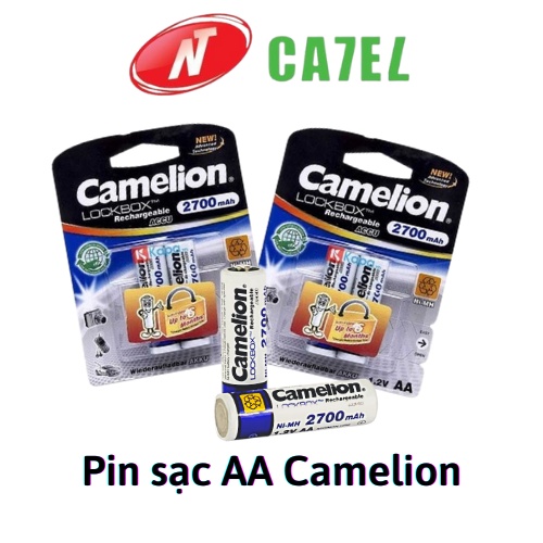 Pin sạc AA Camelion 2700mAh 1,2V vỉ 2 viên chính hãng