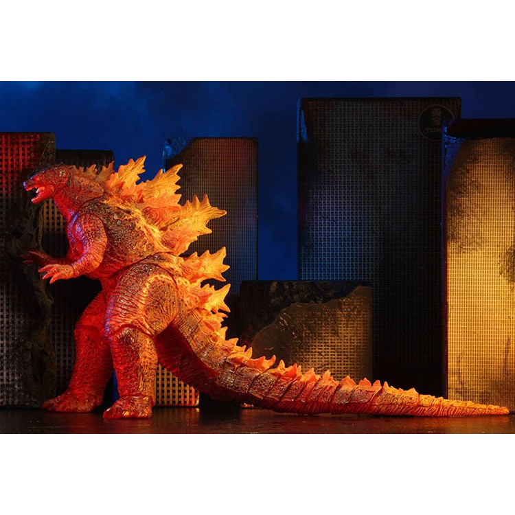 Mô hình NECA Godzilla 2019 SHM Ultraman - Figure Quái Vật Ver 2 King of the Monsters Phiên bản Lửa Vàng