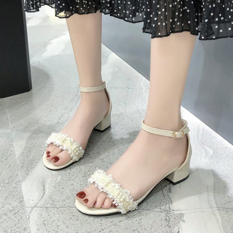 (ORDER) Sandal cao gót da mềm BIG Size 34-43 - Ảnh thật