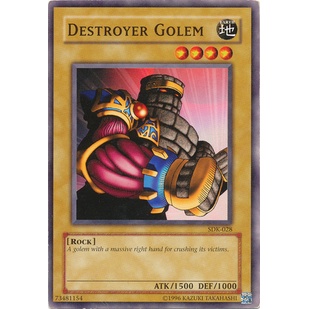Thẻ bài Yugioh - TCG - Destroyer Golem / SDK-028'