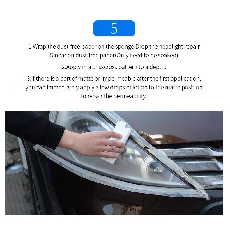 Bình xịt phủ đánh bóng đèn pha ô tô chống ố vàng dung tích 10ml 30ml H&amp;L