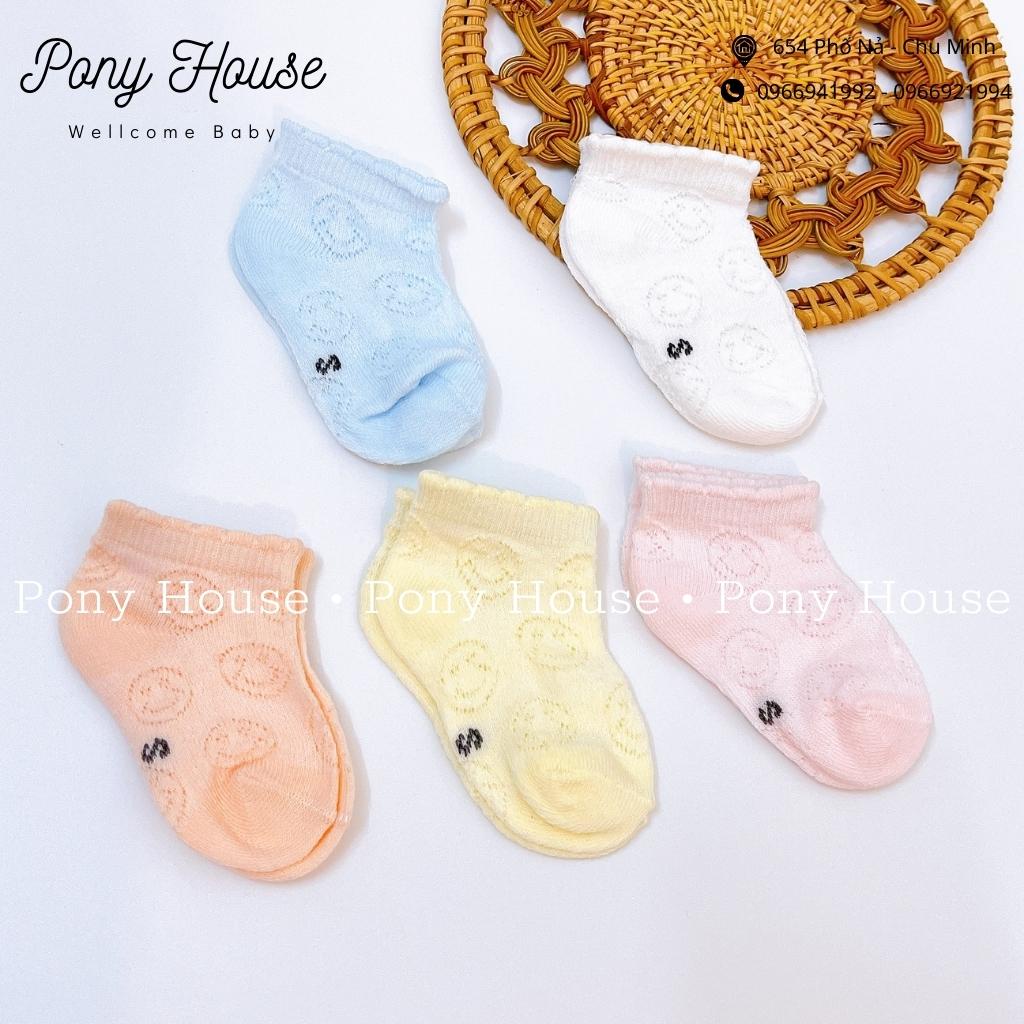 Tất Lưới Sơ Sinh - Set 5 Đôi Tất Lưới Điều Hòa Mềm Mại Thoáng Khí Cho Bé Sơ Sinh Đến 6 Tháng (0-6M)