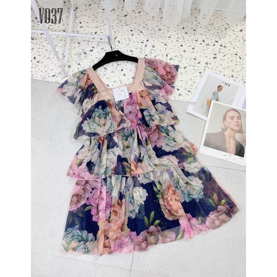 Váy Đẹp Đầm Maxi Voan Hoa 3 Tầng Chất Tơ Xước 2 Lớp Viền Ren Form Dáng Đẹp Hàng Cao Cấp Phong Cách Hàn Quốc Ulzzang. | BigBuy360 - bigbuy360.vn