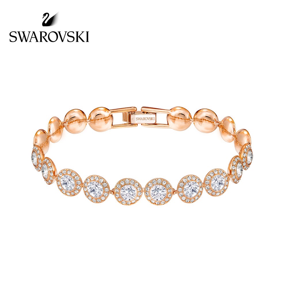 SWAROVSKI Vòng Tay NỮ Thiết Kế Hình Thiên Thần Phong Cách Thanh Lịch