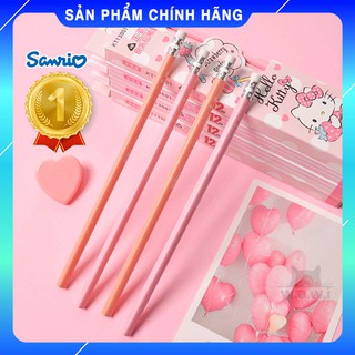 [CHÍNH HÃNG] Set 4cây bút chì HELLO KITTY chất lượng, dễ thương, dịu ngọt