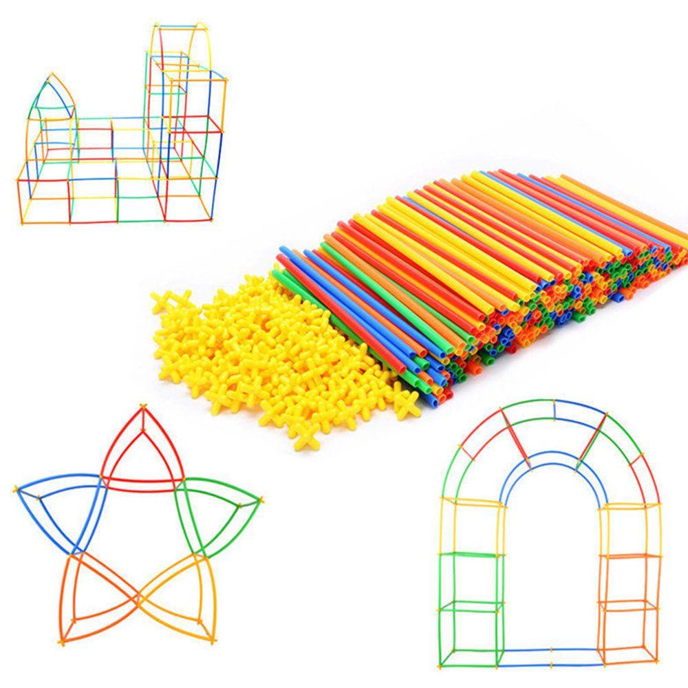 Bộ Đồ Chơi Lắp Ghép Khối Hình Học 4D Bằng Rơm Rơm Rơm DIY 3 Món Quà Cho