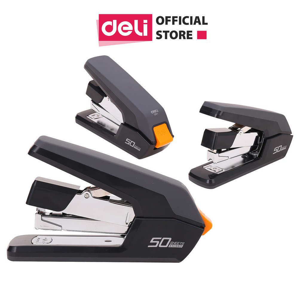 Dập ghim trợ lực Deli 371 - 50 trang - giảm 45% lực tác dụng - E0371