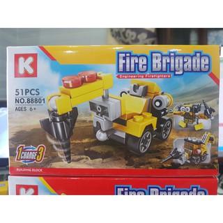 Bộ đồ chơi lắp ráp robot 6in1 88801