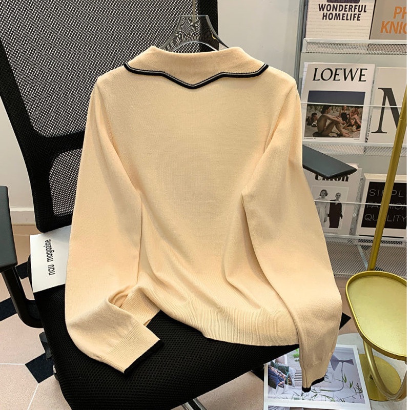 Áo sweater Dáng Rộng Màu Sắc Thời Trang Thu Đông Cho Nữ