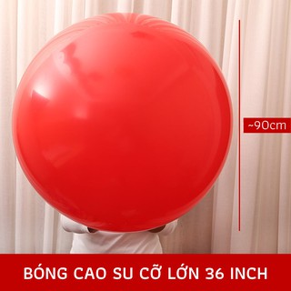 Bóng Jumbo cao su 36" màu lì loại tròn dày