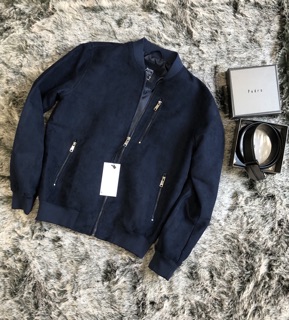 Áo khoác da lộn Bershka