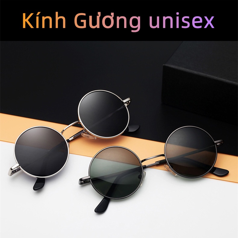 【COD】Mắt Kính râm Ngố gọng Tròn Thời Trang Cực Ngầu cho nam nữ Thầy Bói Nhiều Màu tia UV400 hot tred 2022