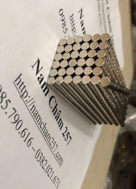 [Xả Kho] Nam châm viên 6x5mm, loại nam châm trắng đất hiếm trụ tròn kích thước nhỏ