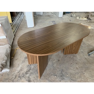 [Shop Gỗ] Bàn oval vân gỗ 100x50x45 #bànsofa
