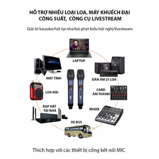 Micro không dây cao cấp JSJ W-15 - Micro Cặp