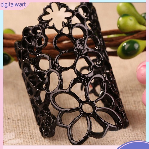 Nhẫn hợp kim hoa văn hoa kiểu rỗng xinh xắn cho nữ