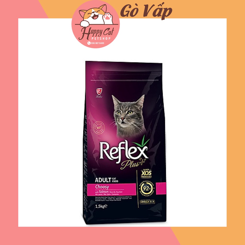 Hạt Reflex Plus cho mèo các loại túi 1,5kg - HAPPYCAT