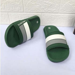 Dép Lacoste xanh đế đúc