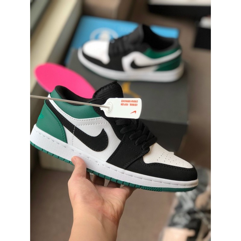 [MINTSTORE] Giày Sneaker Đen xanh lá thấp cổ