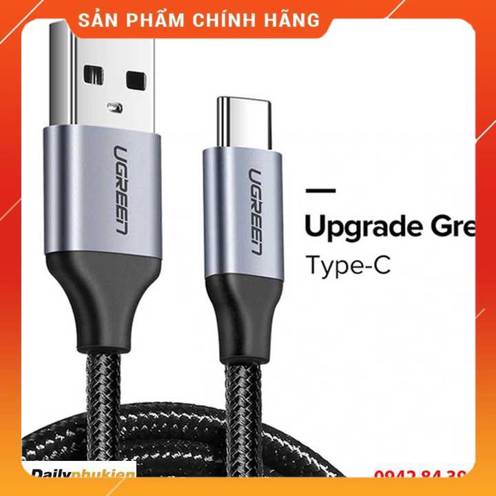 Cáp USB Type C sang USB 2.0 dài 1m bọc lưới Ugreen 60131 dailyphukien