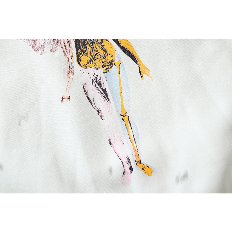 Hàng Bán Chạy SAINT M Distress Áo Sweatshirt Thể Thao Cotton Plus Size Tay Dài Đơn Giản Cho Nam Và Nữ