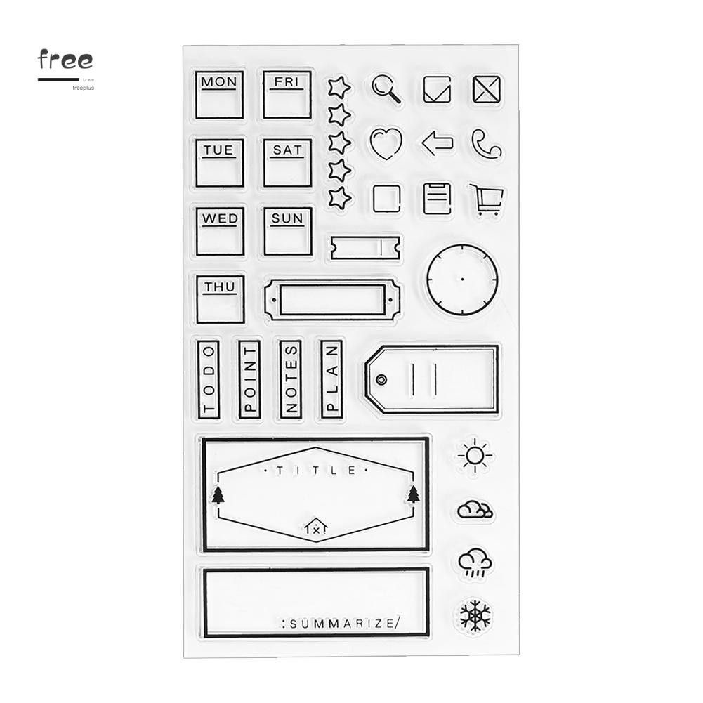 Con Dấu Trang Trí Silicone Trong Suốt