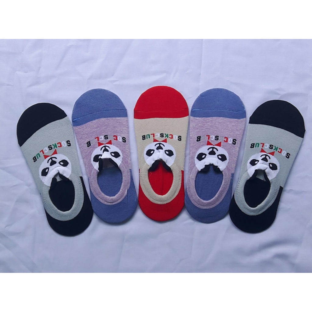 Set 5 đôi vớ lười nữ Cotton mềm mại chống hôi chân hình thú siêu dễ thương size 21-23cm ( nhiều màu )