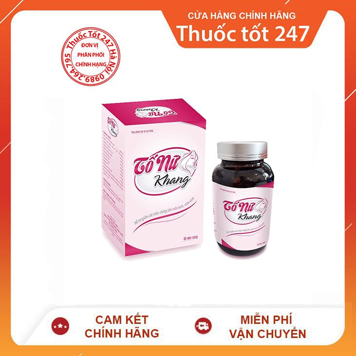 ✅[CHÍNH HÃNG 60 viên] TỐ NỮ KHANG - TĂNG VÒNG 1, TĂNG NỘI TIẾT TỐ, DA ĐẸP MỖI NGÀY